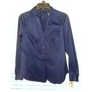 INC Navy Blue button down